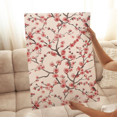 «Botanical Sakura Cherry Blossom Tree VI», reproduction d'art asiatique sans cadre