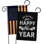 Drapeau de jardin en polyester 1 face x 1 pi 7 pi Winter Yard
