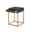 Berthina 45cm W Metal Bedside Table