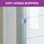 Porte de douche coulissante double demi-cadre l 44 "- H 48" x H 72 "-102334454