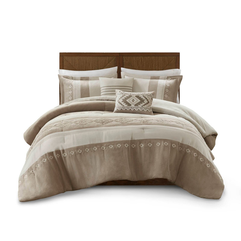 5-Piece King Comforter 5pcs Set,Taupe