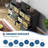 6-Drawer Retro Floral Pattern Dresser – Farmhouse Wooden Chest of Drawers for Bedroom, Entryway, Living Room, Hallway