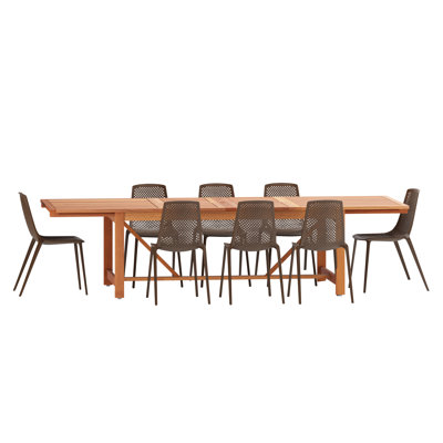 Tempo Rectangular 8 - Person Dining Set