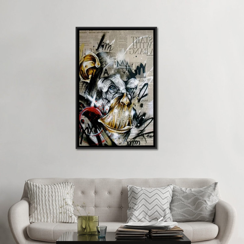 « informante », impression sur toile tendue, Toile avec cadre noir, Pas de tapis, H 48 po x l 32 po x P 1,5 po