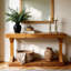 120cm Solid Wood Console Table-633870771