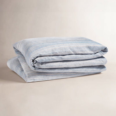 Sterling Stripe Linen Blue Duvet Cover