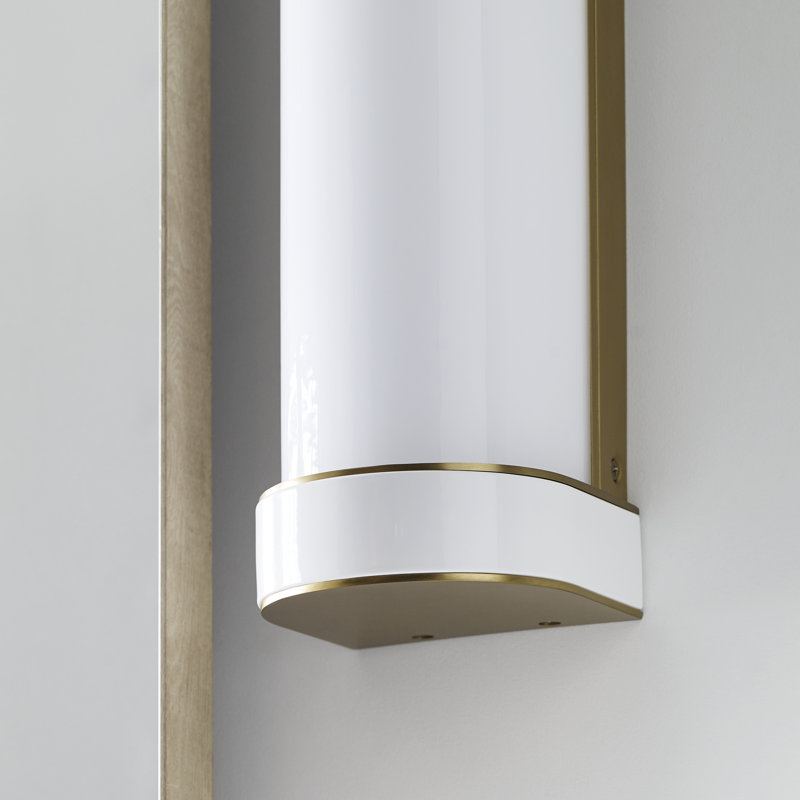 Monroe 1 - Light Vanity Light, Burnished Brass