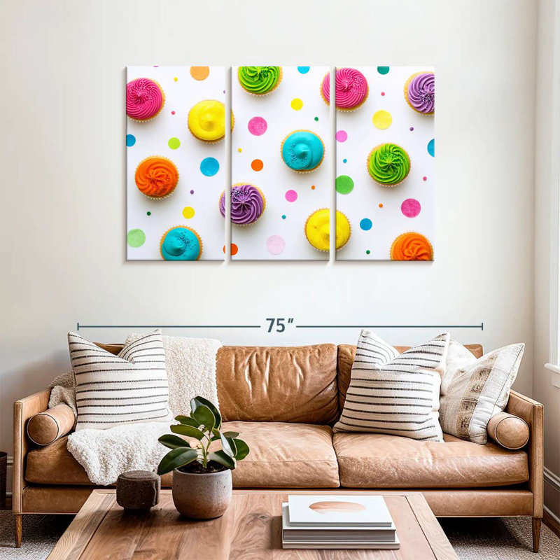 Yarlin Cupcakes, 36" H x 57" W