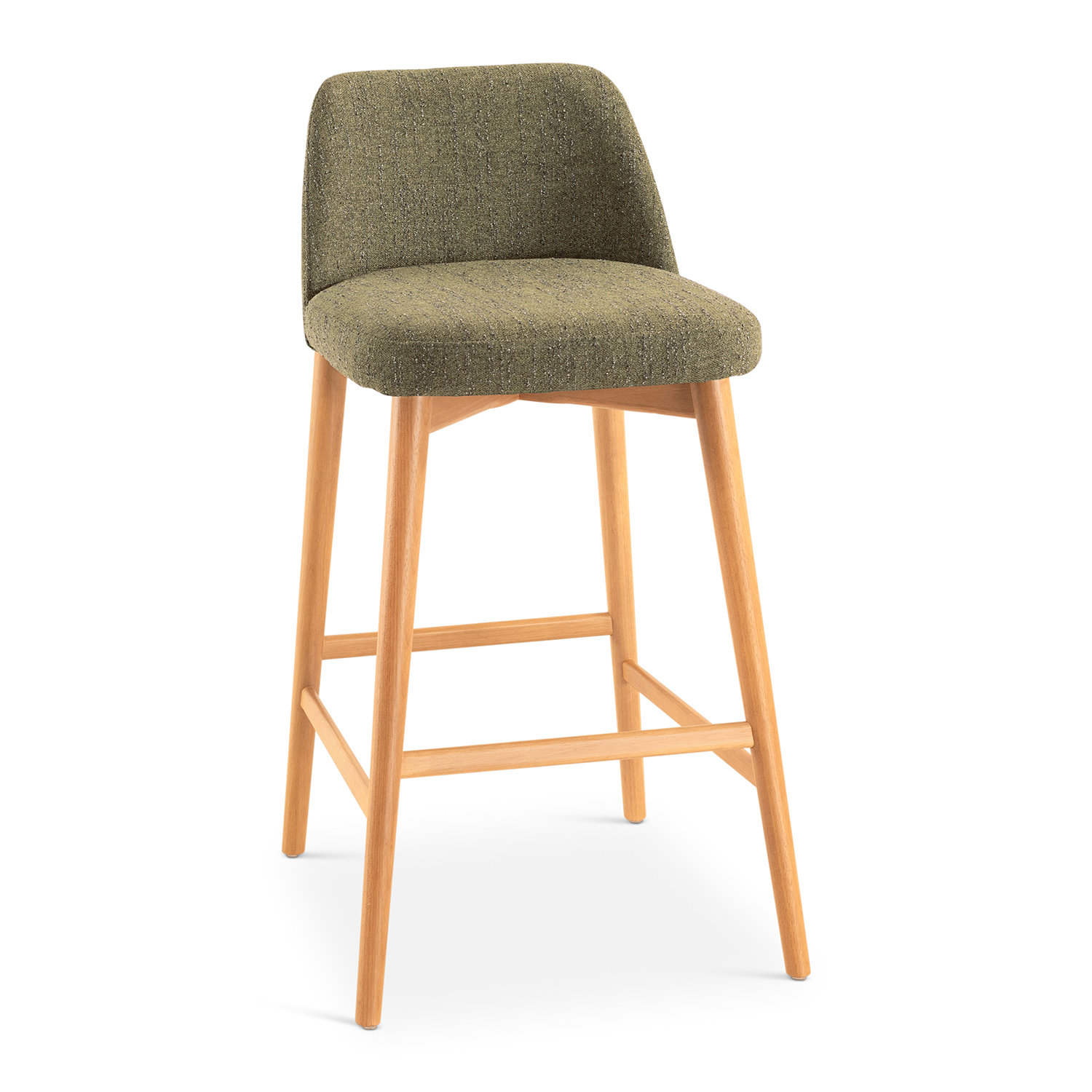 Nikita Bar and Counter Stool, Bar Stool (29.5" Seat Height), Texan Burnish/Domasco
