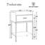 Table de chevet moderne à 3 niveaux avec tiroir de rangement et tablette, table de chevet compacte pour chambre à coucher et salon