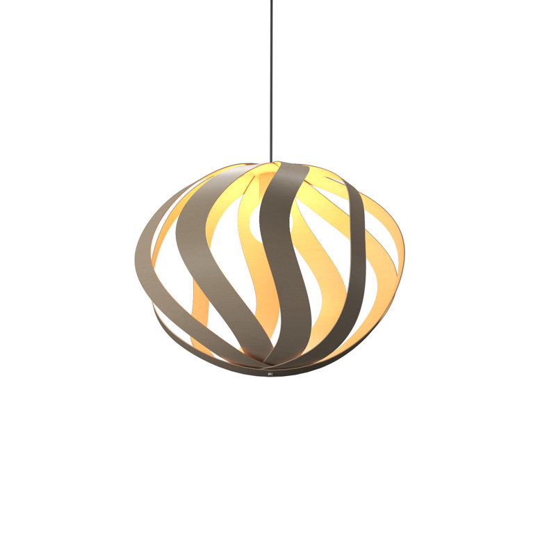 Luminaire suspendu simple à 1 lumière Clean, Cappuccino biologique
