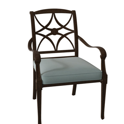 Chaise de patio empilable avec coussin Wiltshire