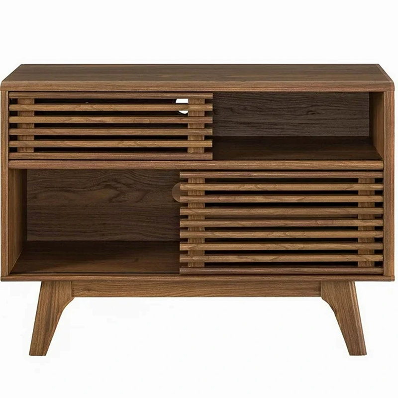 Render Two-Tier Display Stand, Walnut