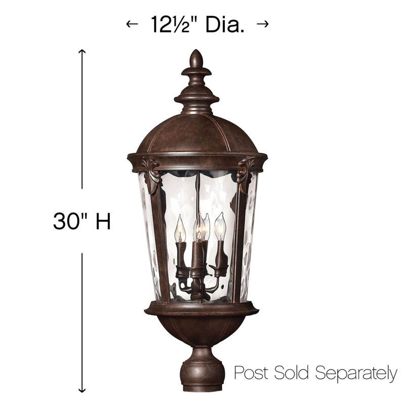 Windsor 1 -Light 30" H Hardwired Lantern Head, River Rock