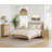 Ensemble de commode et table de chevet 2 pièces 2 pièces, chêne