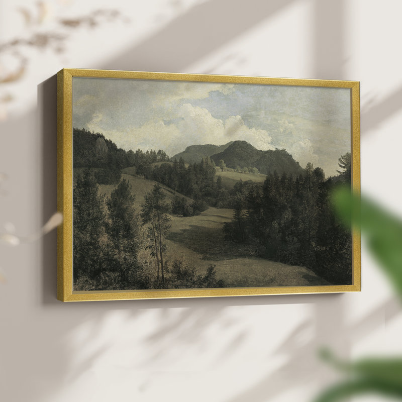 Paysages rétro-CDXV - reproduction encadrée, H 8 po x l 10 po