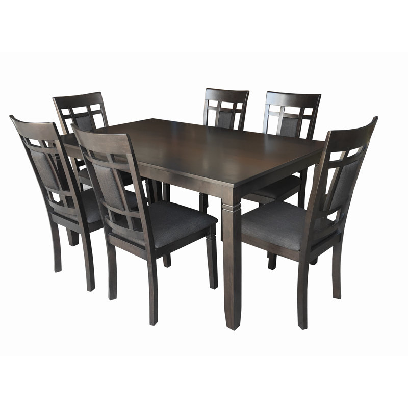6 - Person Solid Wood Top Four Leg Base Dining Set