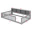Lit de sol contemporain avec rangement et ports USB pratiques-733955548