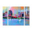 «Boston 3» par Westra, ensemble de 3 reproductions d'art sur toiles tendues-20121240