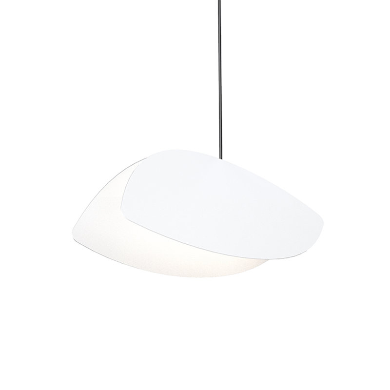 Papillons™ 1 - Light Satin Black LED Unique/Statement Pendant, Satin Black, 5" H x 11.75" W x 4" D