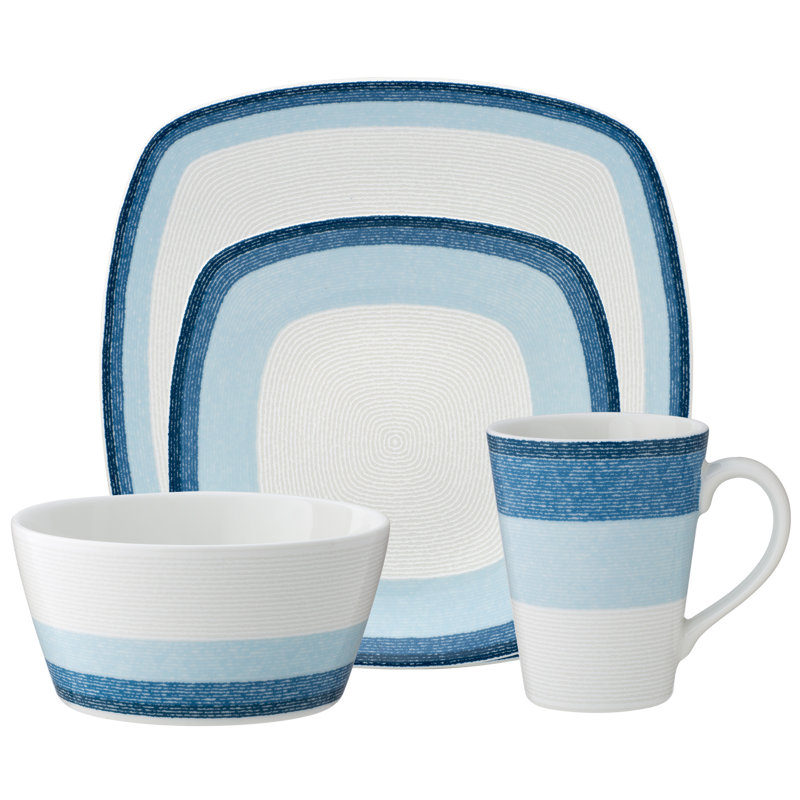 Couvert individuel 4 pièces Noritake Colorscapes Layers, Ciel