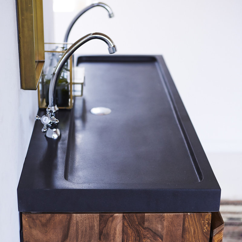 Nova Solid Sheesham 1210mm Free-Standing Double Vanity Unit