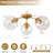 3-light Glass Semi Flush Mount-1288974344