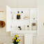 Armoire de salle de bain murale à miroir-1033391560