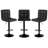 Swivel Upholstered Adjustable Height Counter Stool with Metal Frame-2107249626