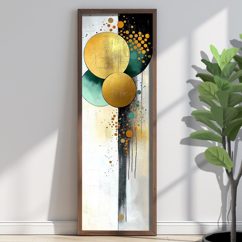 Élégante peinture décorative en panneau de fibres à densité moyenne, 15,7 x 47,2 x 0,1 pouces | 100% panneau de fibres à densité moyenne avec épaisseur de 3 mm, cadre 100% bois de pin | Œuvre d'art imprimé UV pour la décoration intérieure, le salon, le bureau, l'esthétique moderne