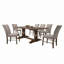 Ensemble de 2 chaises d'appoint rembourrées Classic Classic, garniture cloutée, finition chêne, mobilier de salle à manger confortable et élégant
