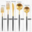 Ensemble de couverts 40 pièces en acier inoxydable - Service 8 pièces, finition satinée, lavable au lave-vaisselle, design moderne-1297980382