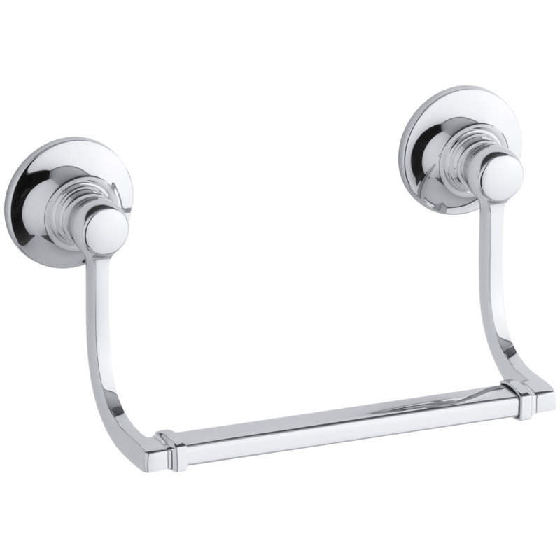 Bancroft 7" Wall Mounted Towel Bar, Polished Chrome, 7"W