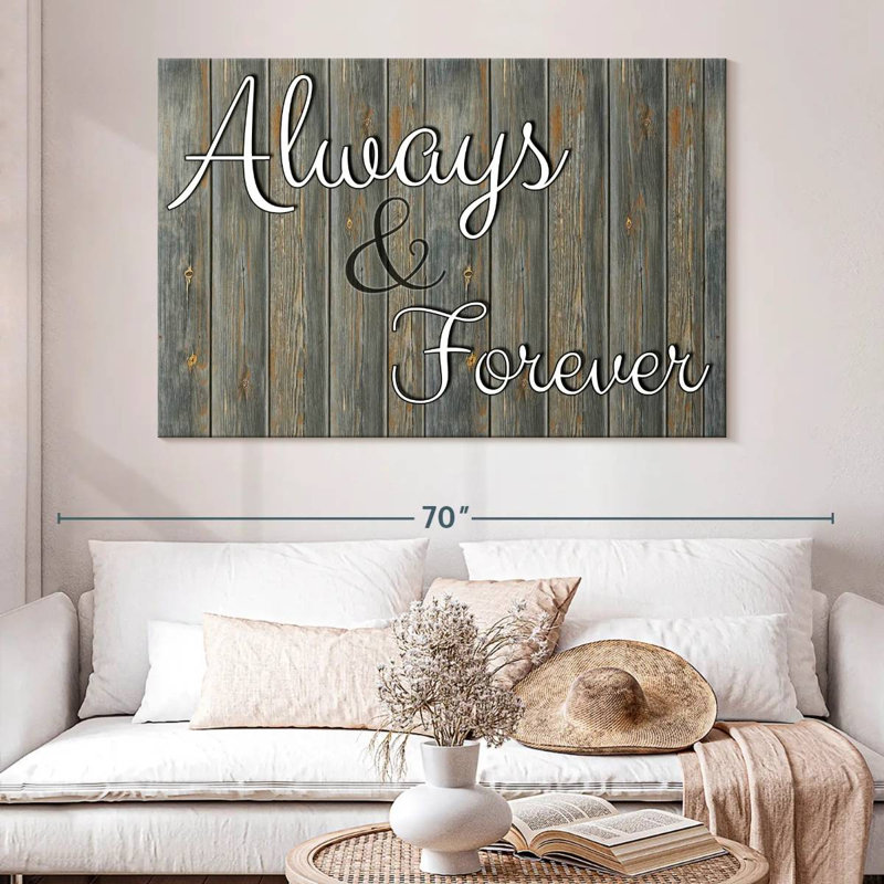 Tergel Always Forever Typography, 34" H x 51" W