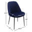 Chaise en velours Wallace-621910533