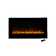 Allmeria Wall Mounted Electric Fireplace with Remote, Adjustable Flame Color, Timer, and Heat