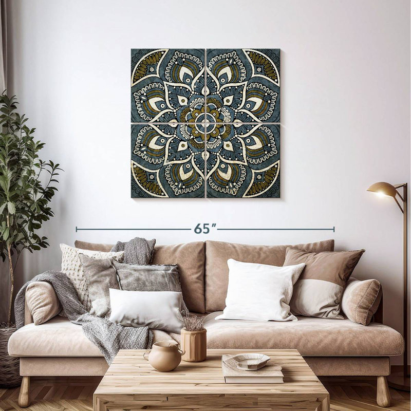 Mandala Kerner aux tons neutres
