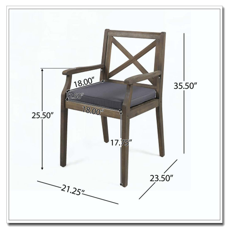 Dining Chair Cushioned Easy Quick Assembly