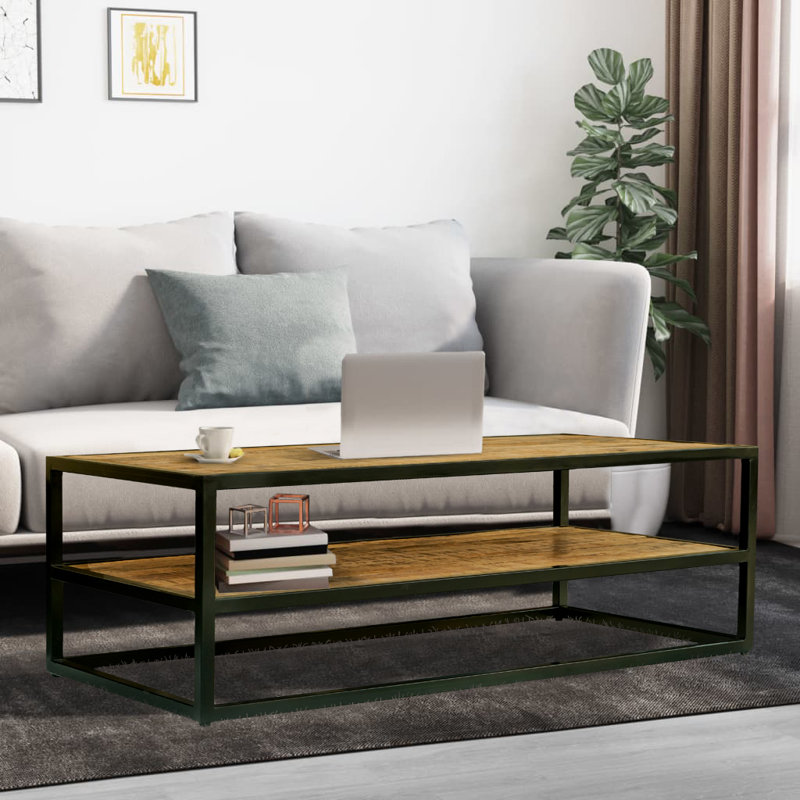 Solid Wood Trestle Coffee Table