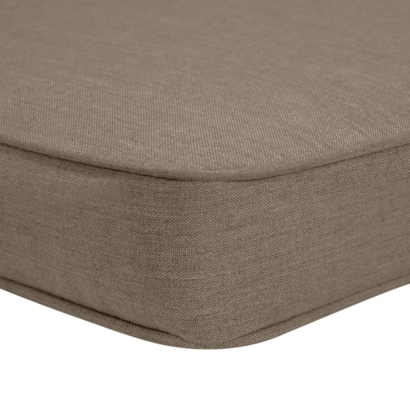 Coussin de chaise longue intérieur / extérieur Sunbrella®, Cast Shale Sunbrella® tissage uni, L 65 po x P 18 po
