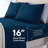 Jersey Knit Full Size Sheets 4pc|100% T-Shirt Cotton Breathable Jersey Sheets Set| All Season , Navy-1405115597-1430890840