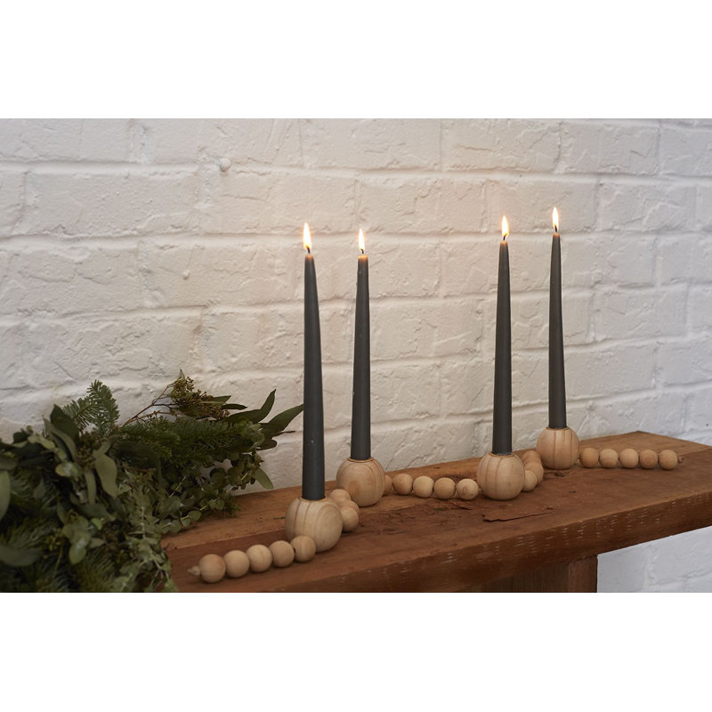 1.75'' H Wood Tabletop Candelabra