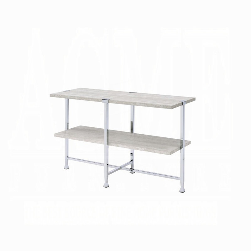 Table de canapé contemporaine avec tablette