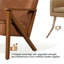 Chaise de salle à manger en similicuir