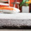 Tapis gris anthracite / ivoire en laine / coton tissé à la main Mcconnell-1957999673
