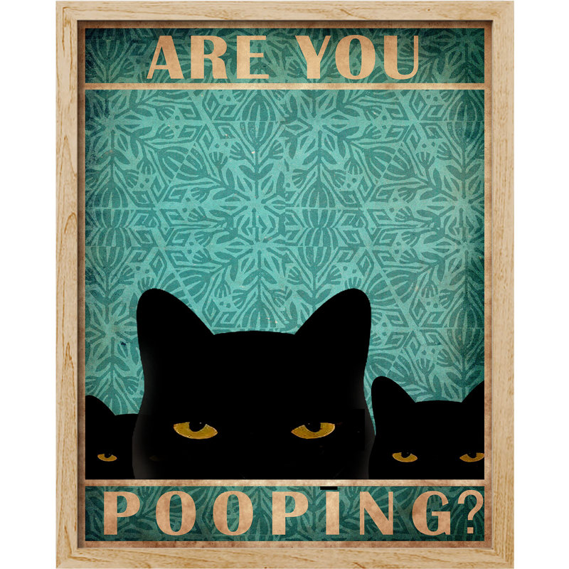 «Aare You Pooper» sur papier, H 16 po x l 12 po, Naturel