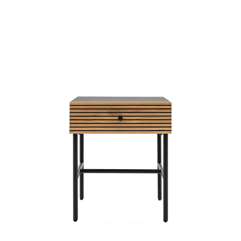 Brittlyns 400cm W Iron Bedside Table
