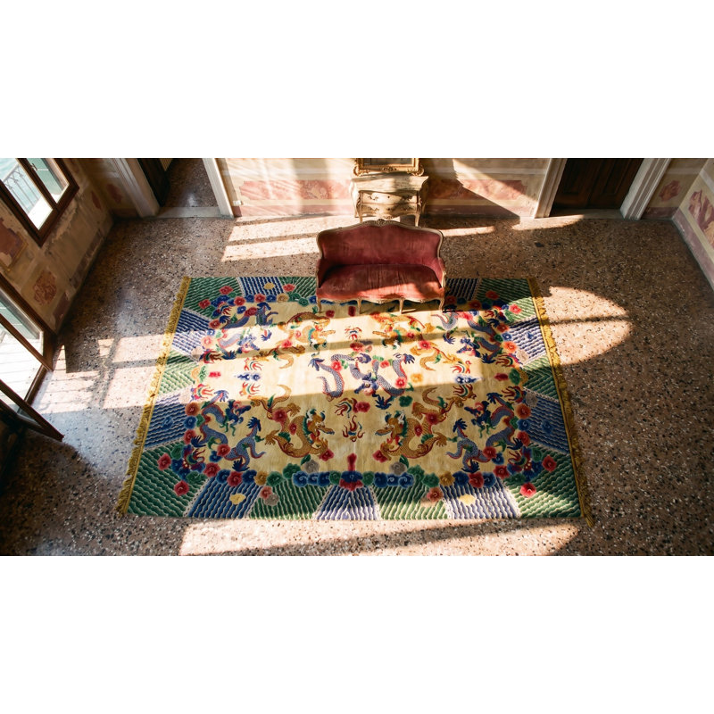 Tapis chinois en soie fine magnifiquement artistique