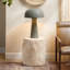 Cedar Side Table, Marbled Cream-314889794