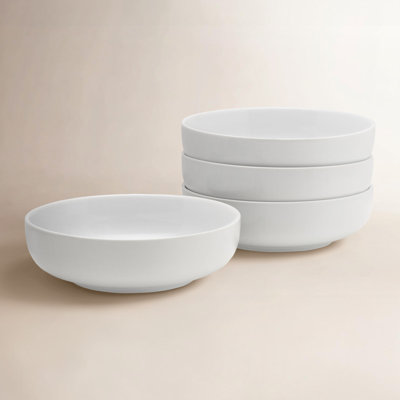 Everyday White Porcelain Pasta Bowl
